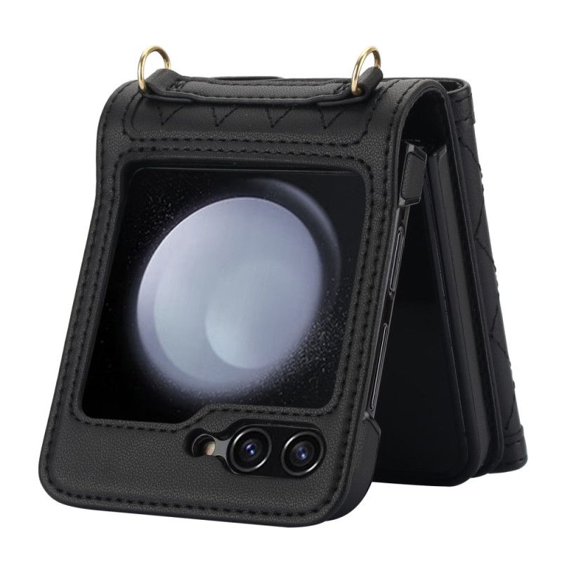 Deksel Samsung Galaxy Z Flip 7 Fe Mobildeksel Kortholder Skulderstropp Og Snor