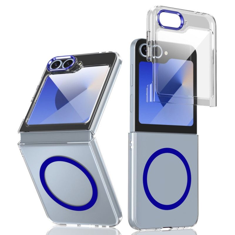 Deksel Samsung Galaxy Z Flip 7 Fe Mobildeksel Magsafe-kompatibel Gjennomsiktig Med Skjermbeskytter