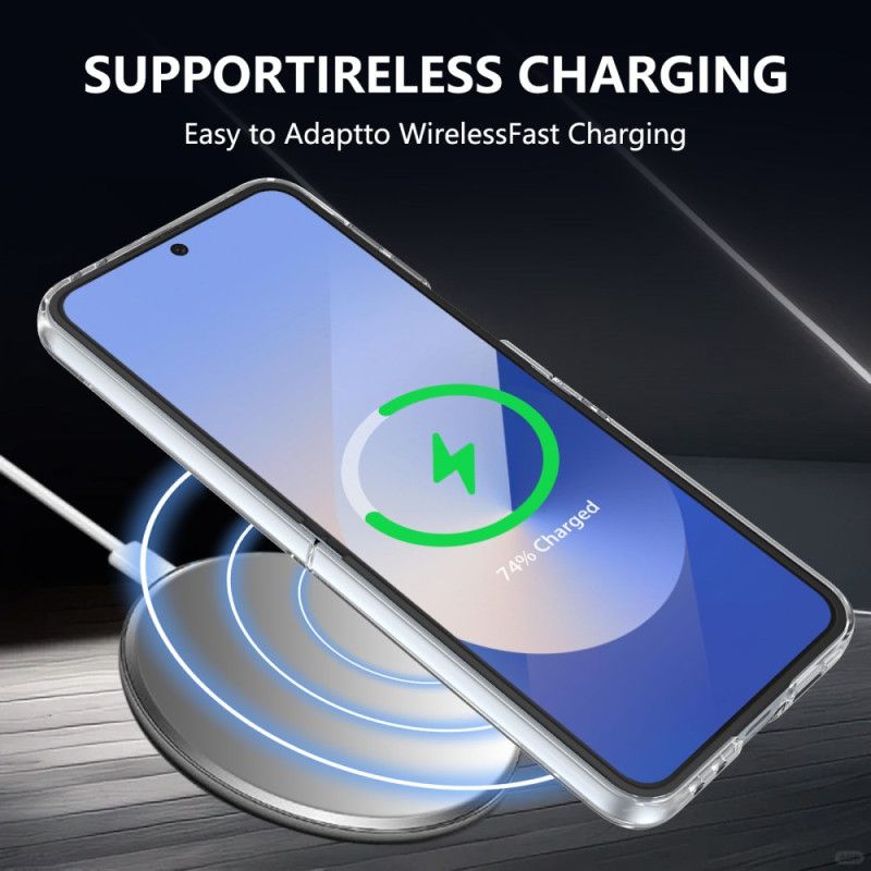 Deksel Samsung Galaxy Z Flip 7 Fe Mobildeksel Magsafe-kompatibel Gjennomsiktig Med Skjermbeskytter