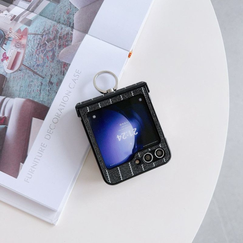 Deksel Samsung Galaxy Z Flip 7 Fe Mobildeksel Ring Med Stripete Design