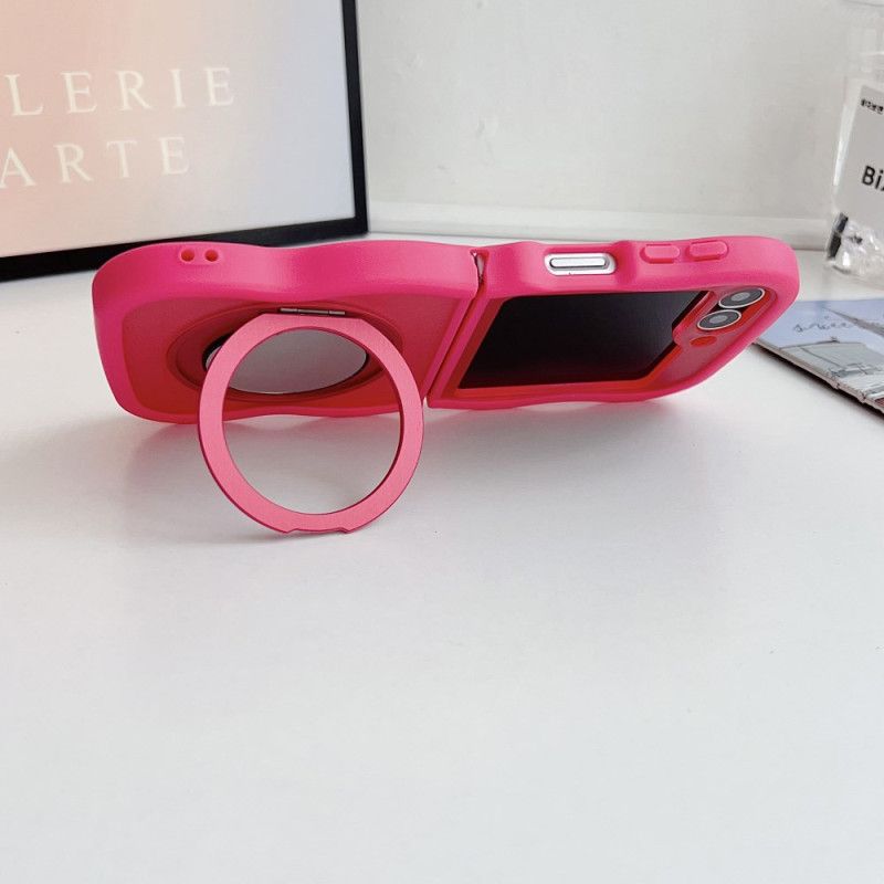 Deksel Samsung Galaxy Z Flip 7 Fe Mobildeksel Roterende Stativ Og Innebygd Speil