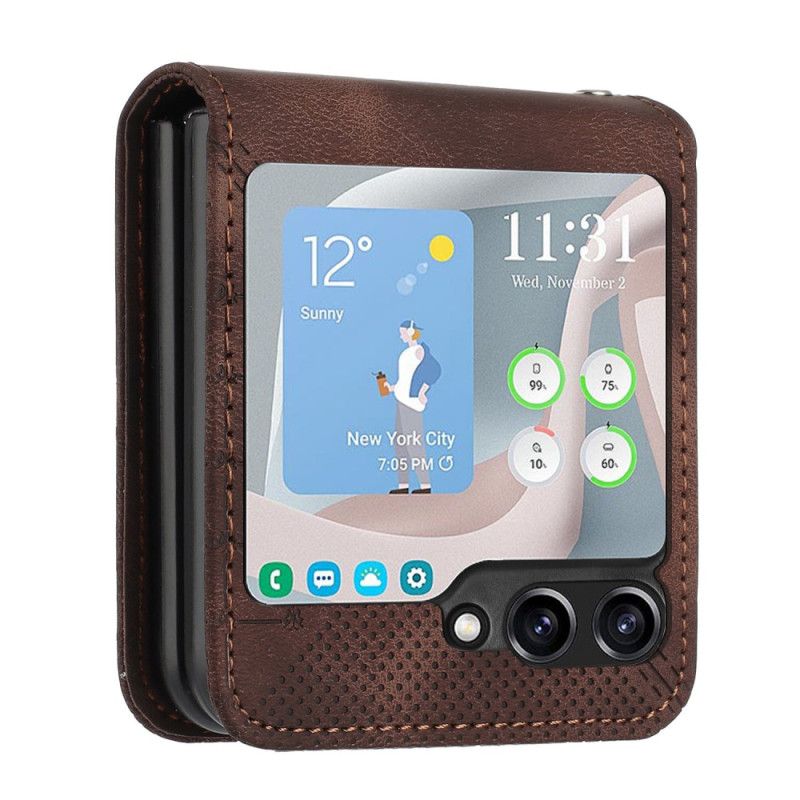 Deksel Samsung Galaxy Z Flip 7 Fe Mønstret Lommebok