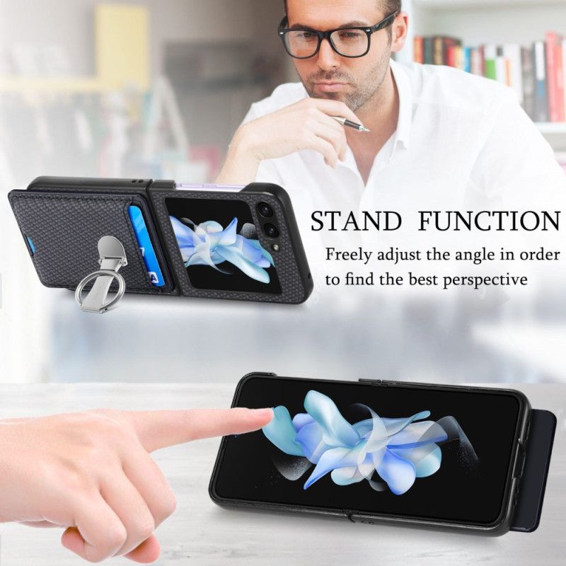 Deksel Samsung Galaxy Z Flip 7 Fe Sammenleggbart Stativ Og Kortholder