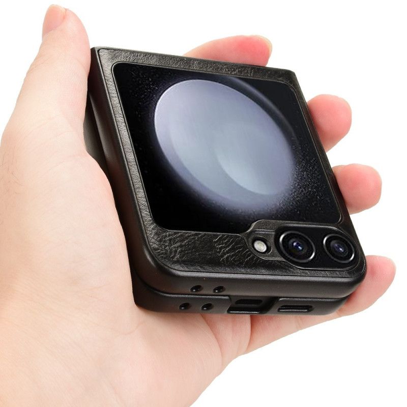 Deksel Samsung Galaxy Z Flip 7 Fe Søm I Kunstskinn