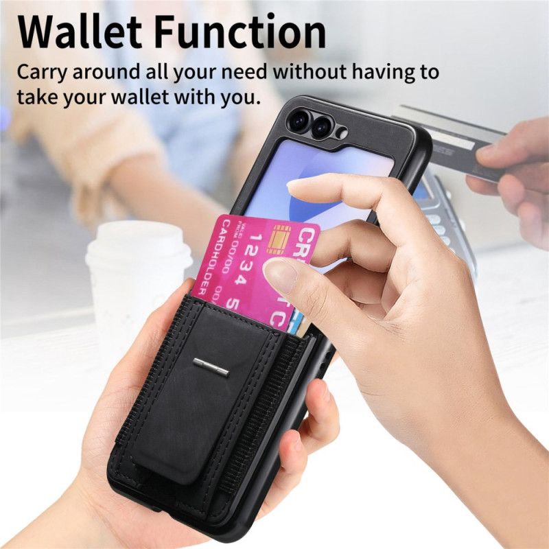 Deksel Samsung Galaxy Z Flip 7 Fe Stativ Og Kortholder