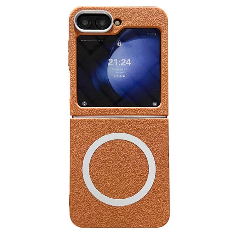 Deksel Til Samsung Galaxy Z Flip 7 Fe Lærtekstur