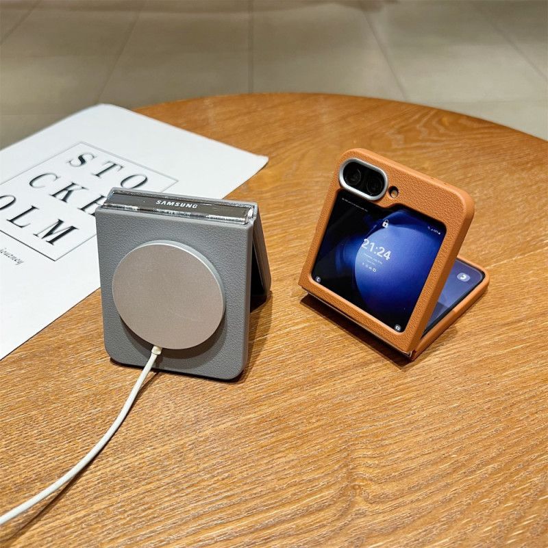 Deksel Til Samsung Galaxy Z Flip 7 Fe Lærtekstur