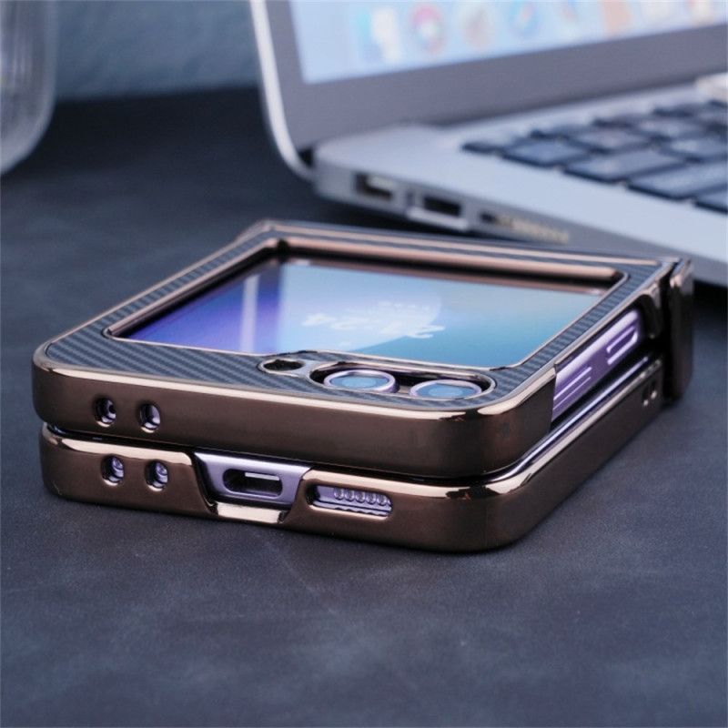 Deksel Til Samsung Galaxy Z Flip 7 Fe Magnetisk Karbonfibertekstur