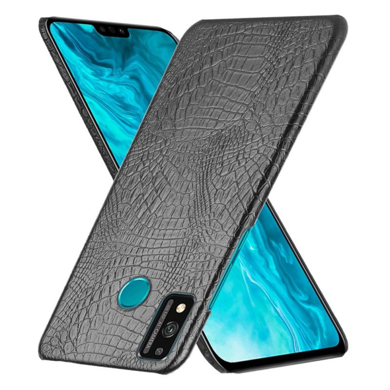 Deksel Honor 9X Lite Svart Krokodillehudstil