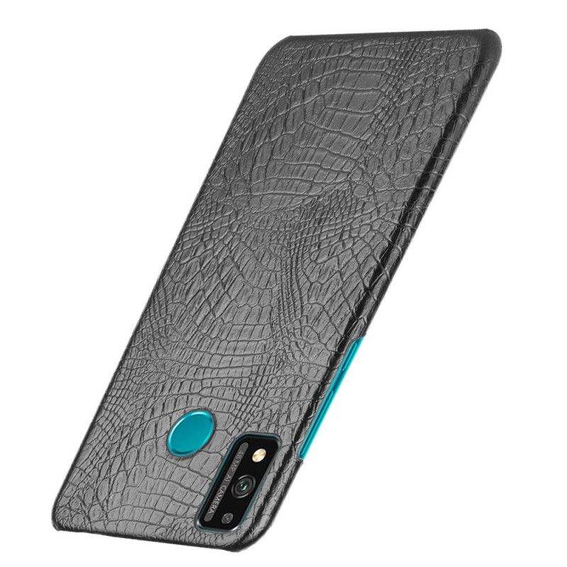 Deksel Honor 9X Lite Svart Krokodillehudstil