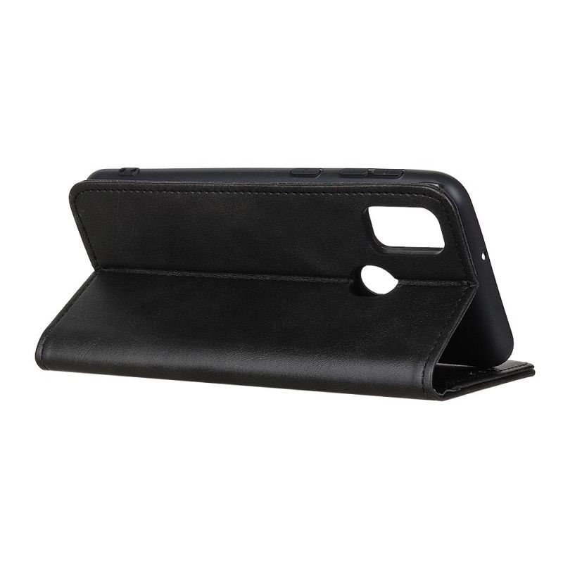 Folio Deksel for Honor 9X Lite Rød Elegant Delt Skinn