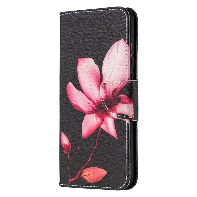 Lærdeksel Folio Deksel Honor 9X Lite Rosa Blomst