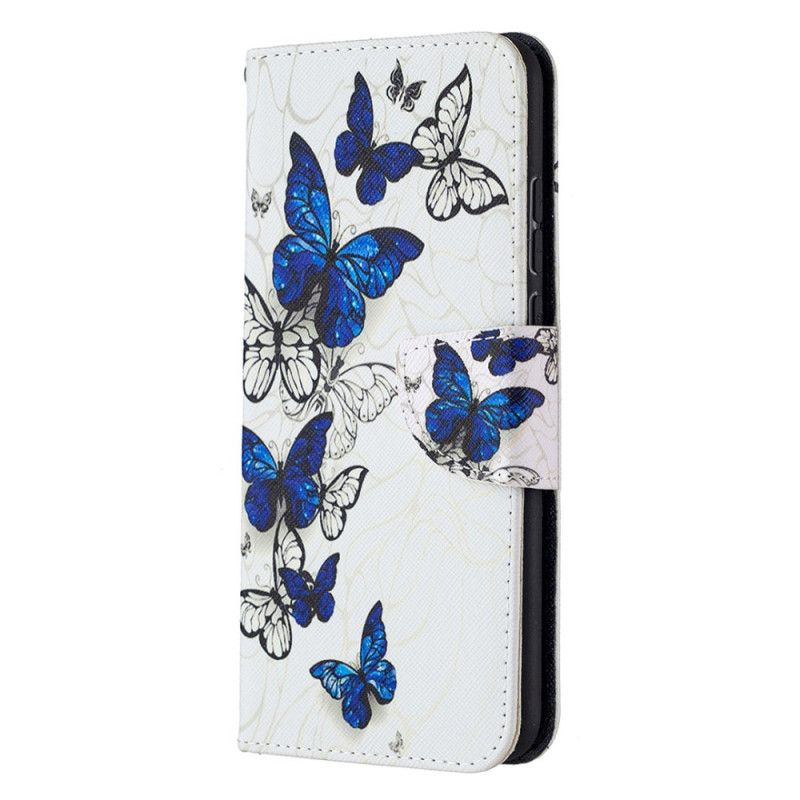 Lærdeksel Folio Deksel Honor 9X Lite Svart Kongesommerfugler