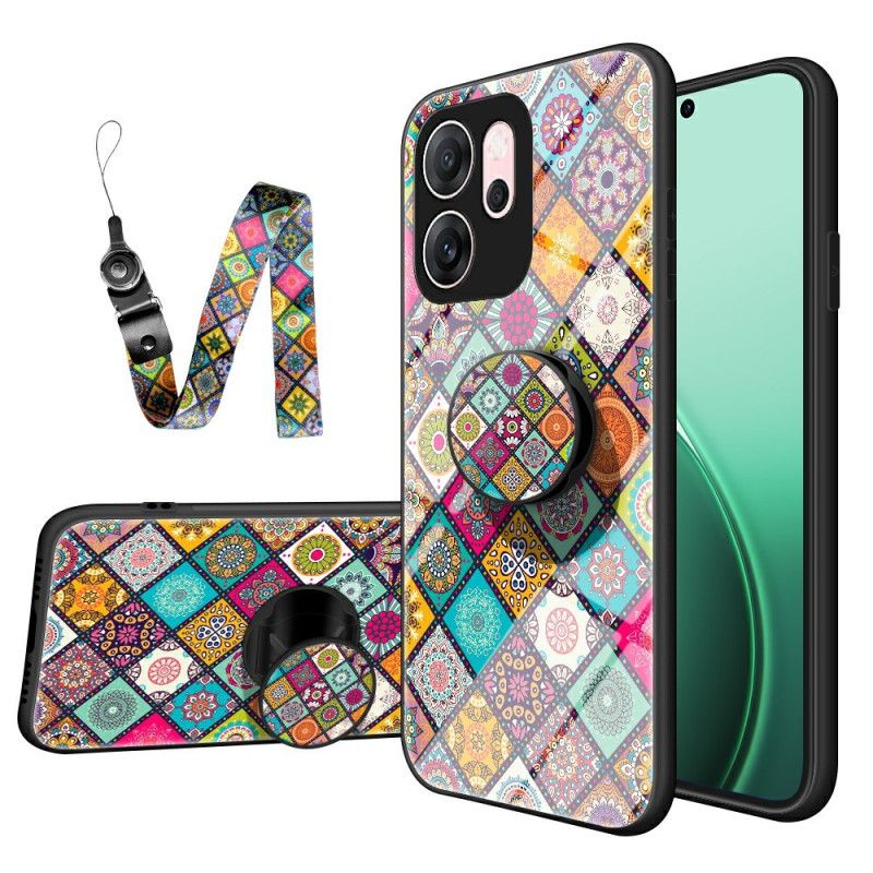 Deksel Oppo Reno 14f 5g Mobildeksel Patchwork-stativ Og Snor