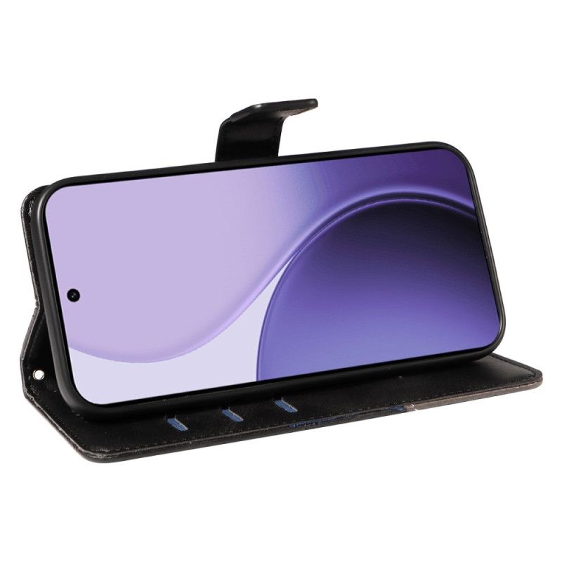 Folio Deksel Oppo Reno 14f 5g Tofargede Linjer