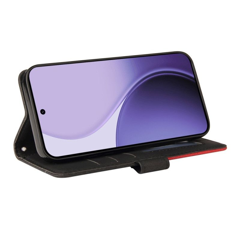 Folio Deksel Oppo Reno 14f 5g Tofarget Bølgete Linje