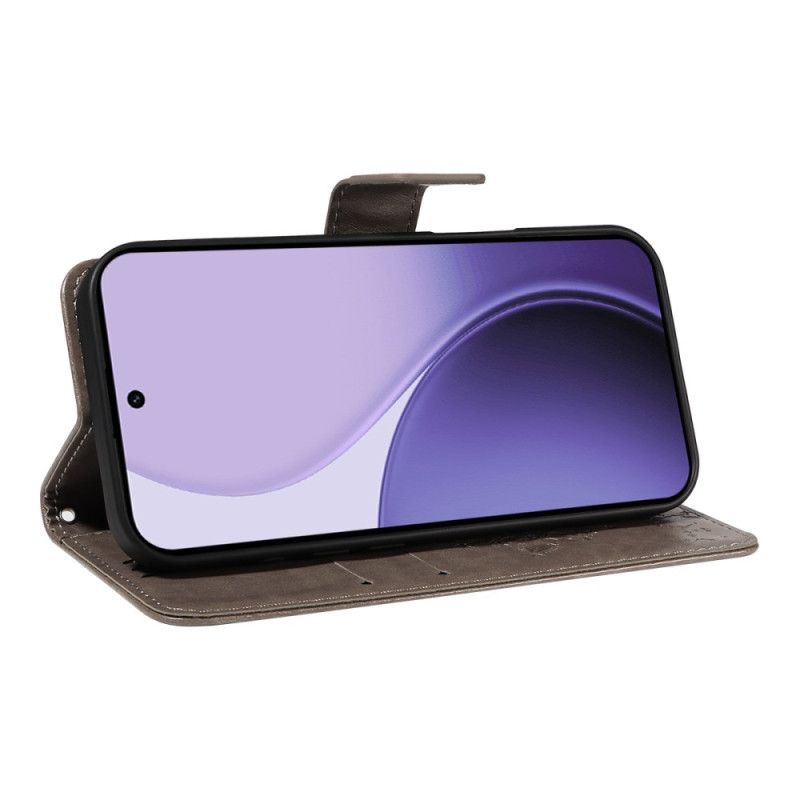 Folio Deksel Til Oppo Reno 14f 5g Tre Og Katt