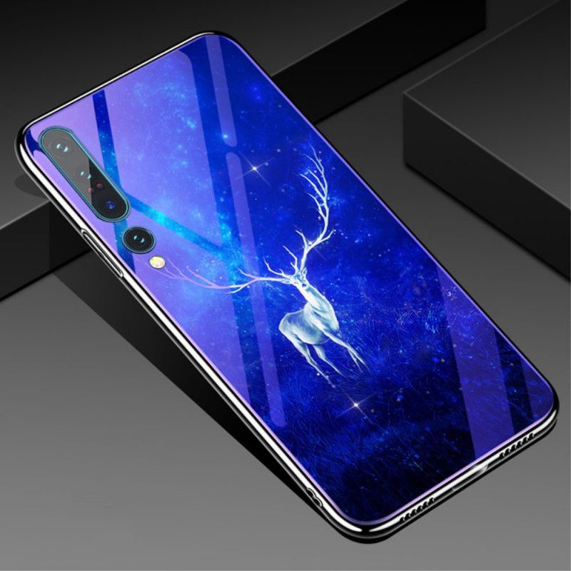 Deksel Xiaomi Mi 10 / 10 Pro Mørkeblå Herdet Glass Og Silikon Fra Dyr