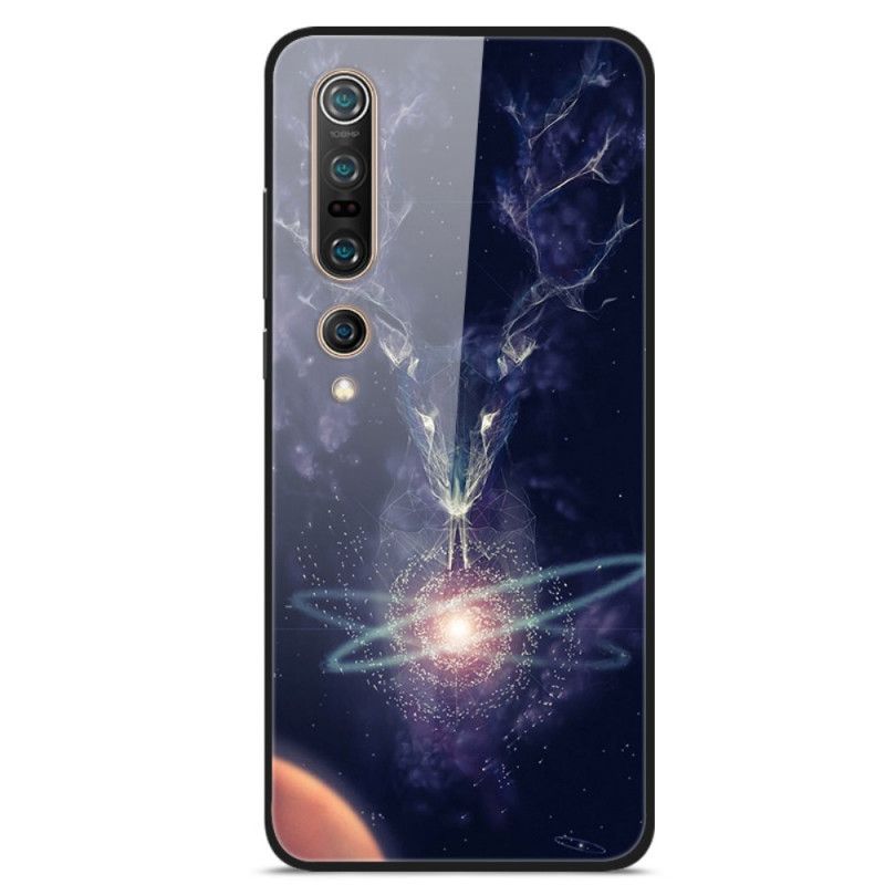 Deksel Xiaomi Mi 10 / 10 Pro Stjernehjort Herdet Glass