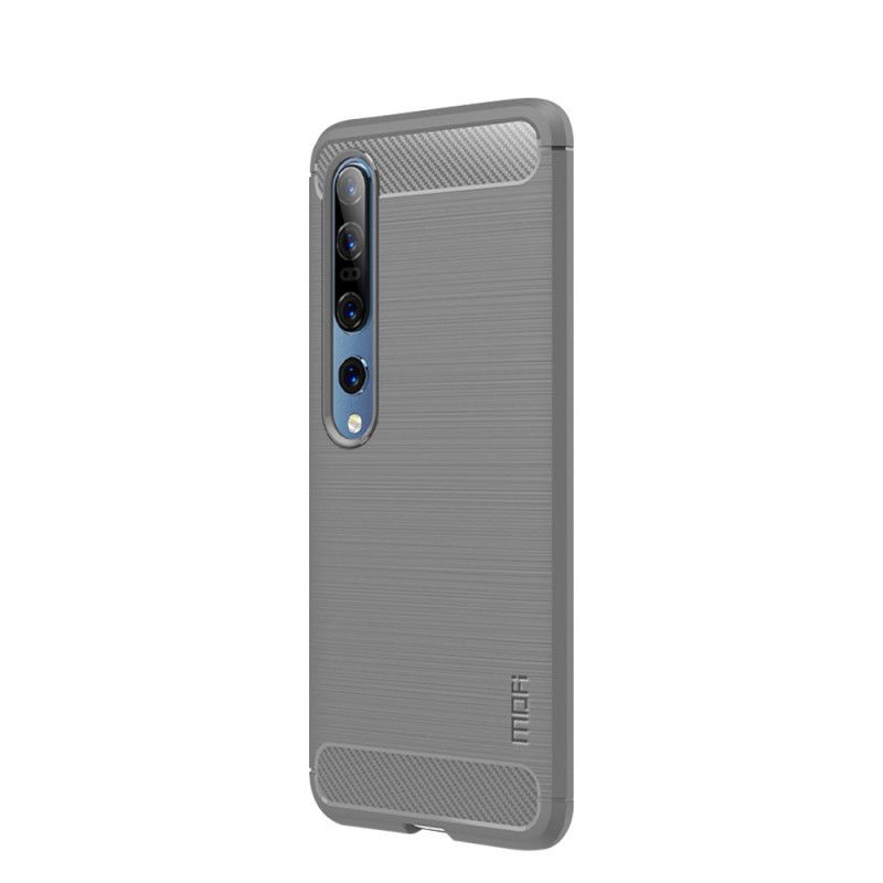 Deksel Xiaomi Mi 10 / 10 Pro Svart Mofi Børstet Karbonfiber Anti-fall