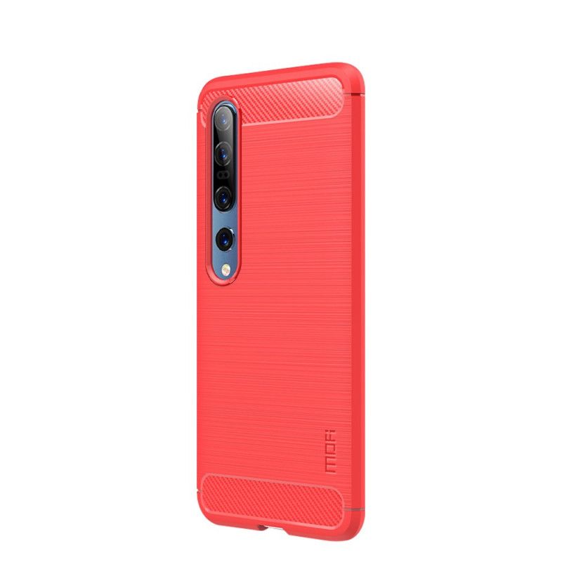 Deksel Xiaomi Mi 10 / 10 Pro Svart Mofi Børstet Karbonfiber Anti-fall