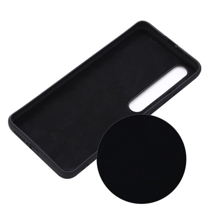 Deksel Xiaomi Mi 10 / 10 Pro Svart Silikonvæske