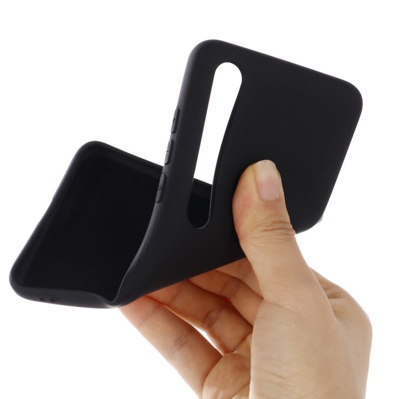 Deksel Xiaomi Mi 10 / 10 Pro Svart Silikonvæske