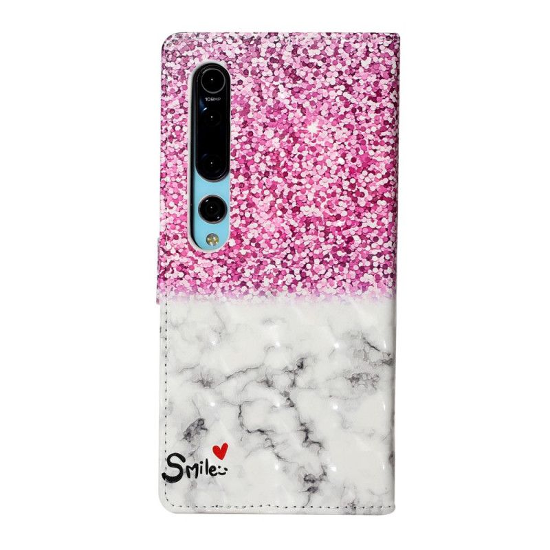 Folio Deksel Xiaomi Mi 10 / 10 Pro Lys Flekk Glitter