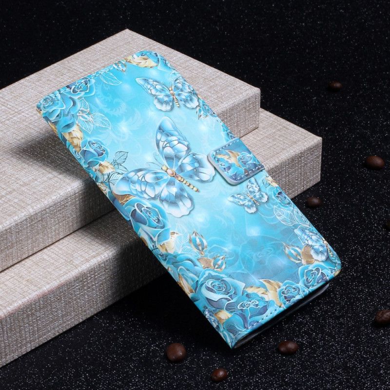 Folio Deksel Xiaomi Mi 10 / 10 Pro Lys Flekk Mandala Lilla