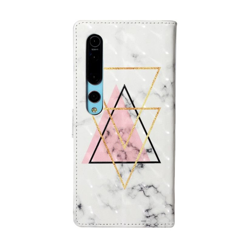 Folio Deksel Xiaomi Mi 10 / 10 Pro Lys Flekk Marmor