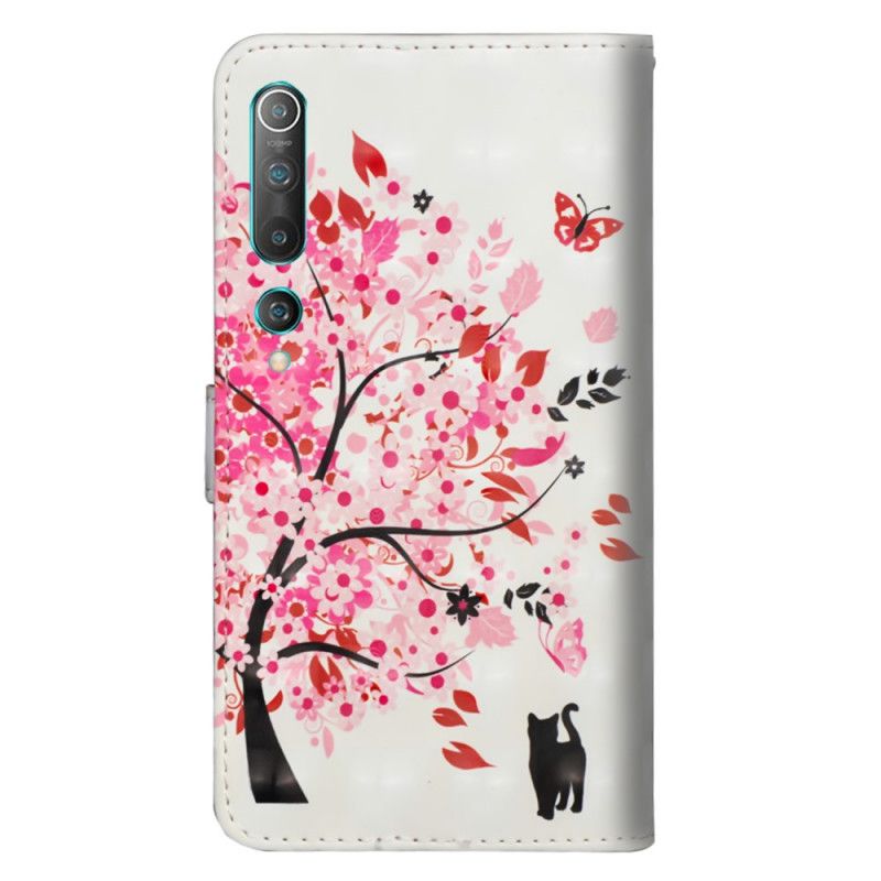 Folio Deksel Xiaomi Mi 10 / 10 Pro Rosa Tre Og Svart Katt