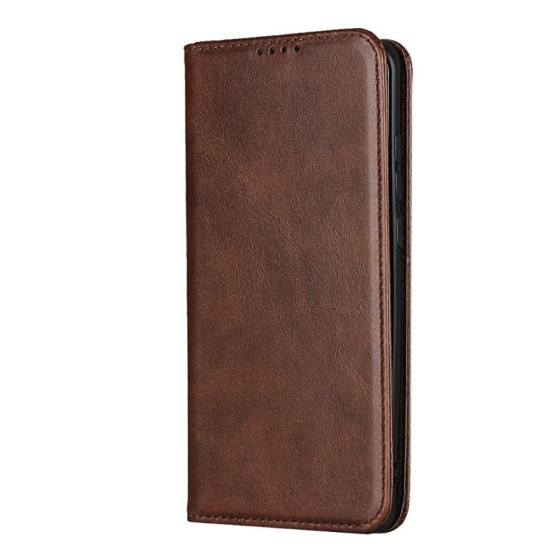 Folio Deksel Xiaomi Mi 10 / 10 Pro Svart Elegant Delt Skinn
