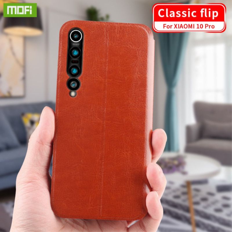 Folio Deksel Xiaomi Mi 10 / 10 Pro Svart Mobildeksel Mofi