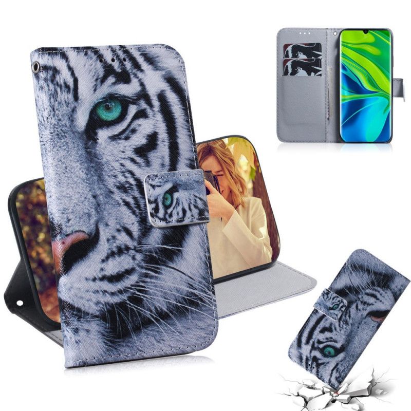 Folio Deksel Xiaomi Mi 10 / 10 Pro Tigeransikt