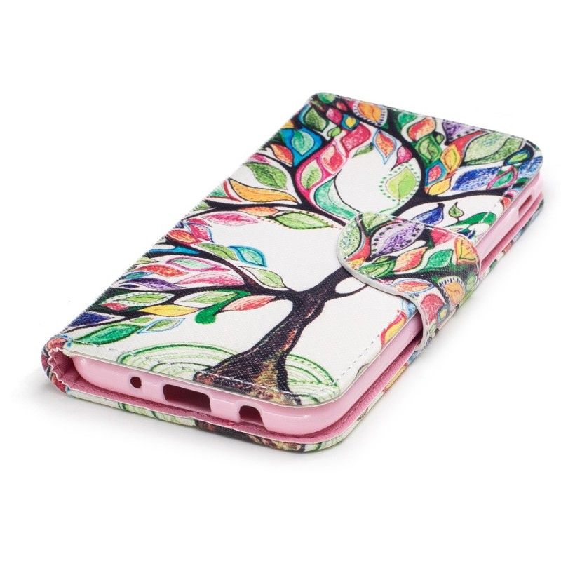 Folio Deksel Samsung Galaxy J3 2017 Farget Tre