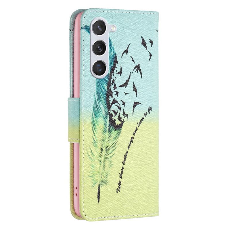 Folio Deksel Samsung Galaxy S24 5g Fjær