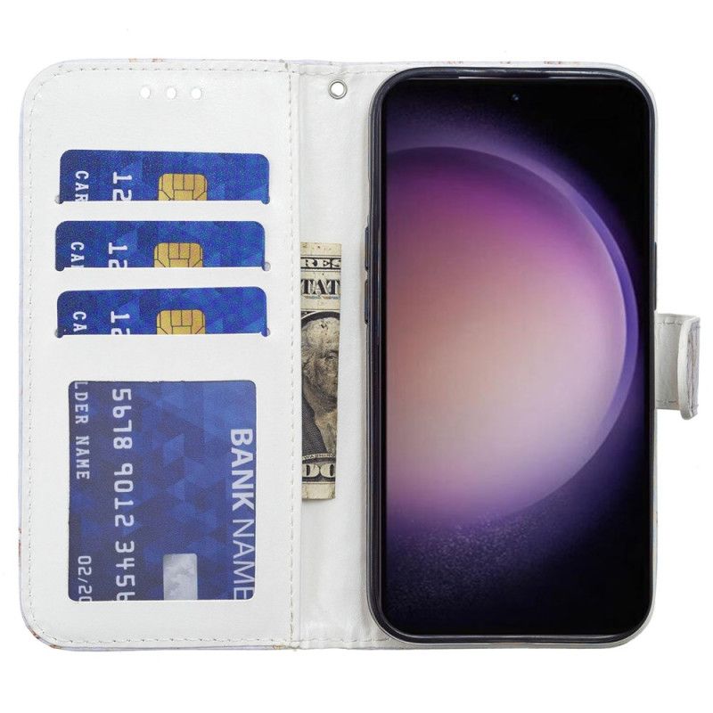 Folio Deksel Samsung Galaxy S24 5g Stroppsolsikker