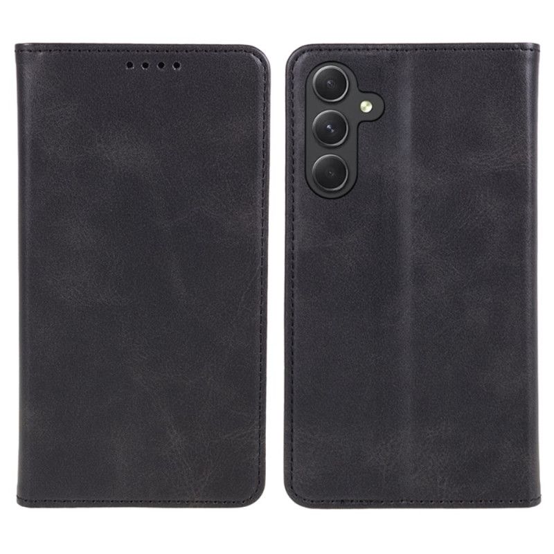 Folio Deksel Samsung Galaxy S24 5g Vanlig Kunstskinn