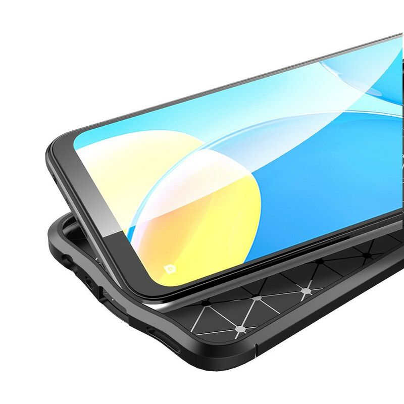 Deksel Oppo A16 / A16s Double Line Litchi Leather Effect Beskyttelse Deksel