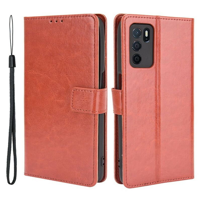 Folio Deksel Oppo A16 / A16s Prangende Kunstskinn