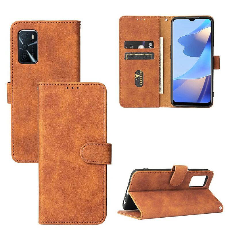 Folio Deksel Oppo A16 / A16s Skin-touch
