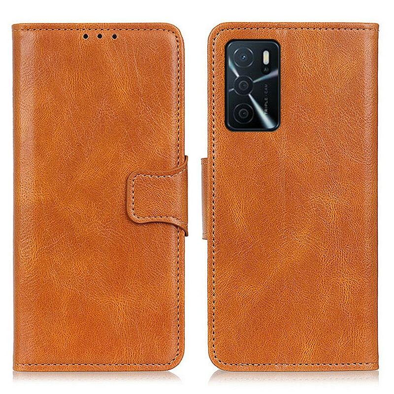 Lærdeksel Folio Deksel Oppo A16 / A16s Mobildeksel Reversibel Lås Med Læreffekt
