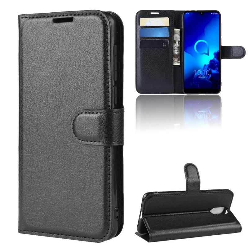 Folio Deksel Alcatel 3L (2019) Svart Klassisk