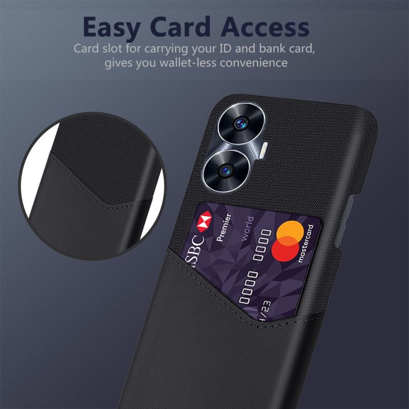 Deksel Realme C55 Kortholder Beskyttelse Deksel