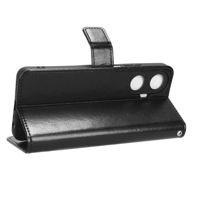 Folio Deksel Realme C55 Prangende Kunstskinnrem