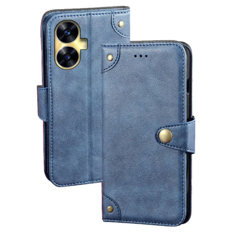 Folio Deksel Til Realme C55 Idewei Gullknapper