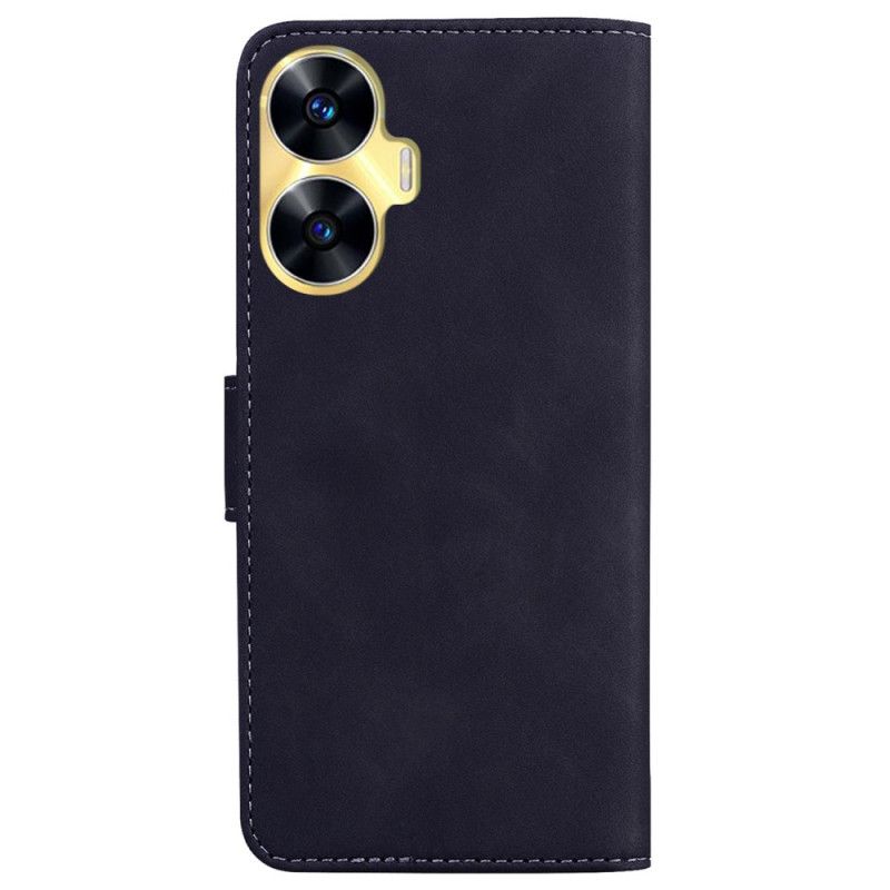 Folio Deksel Til Realme C55 Synlige Sømmer