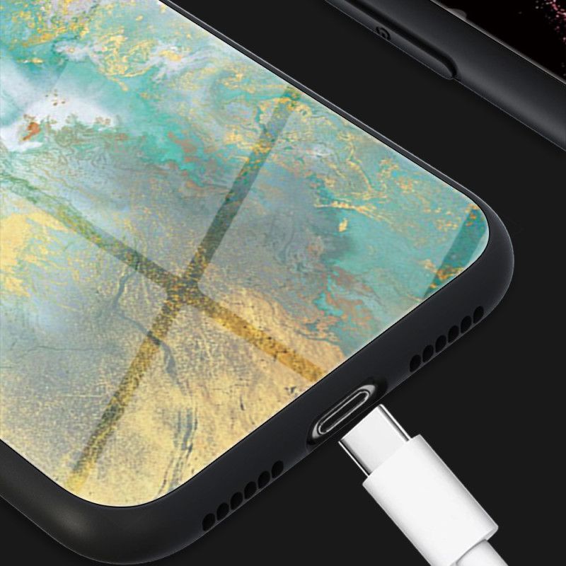 Deksel Google Pixel 9 Pro Marmor Herdet Glass