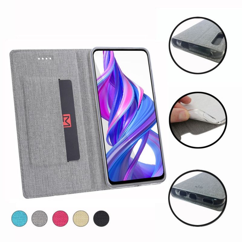 Folio Deksel for Honor 9X Pro Svart Strukturert