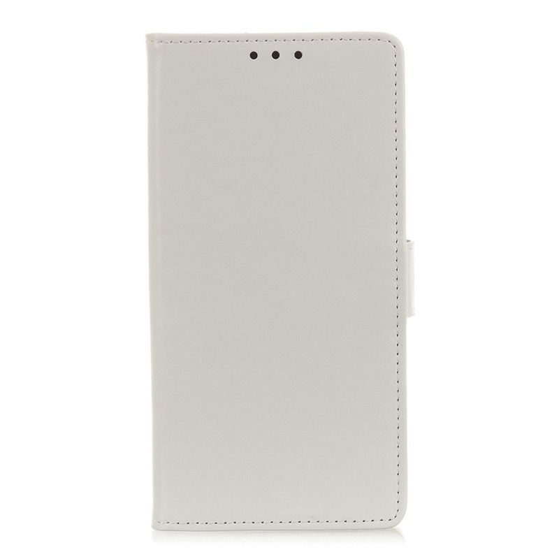 Lærdeksel Folio Deksel Honor 9X Pro Hvit Retro Kunstlær
